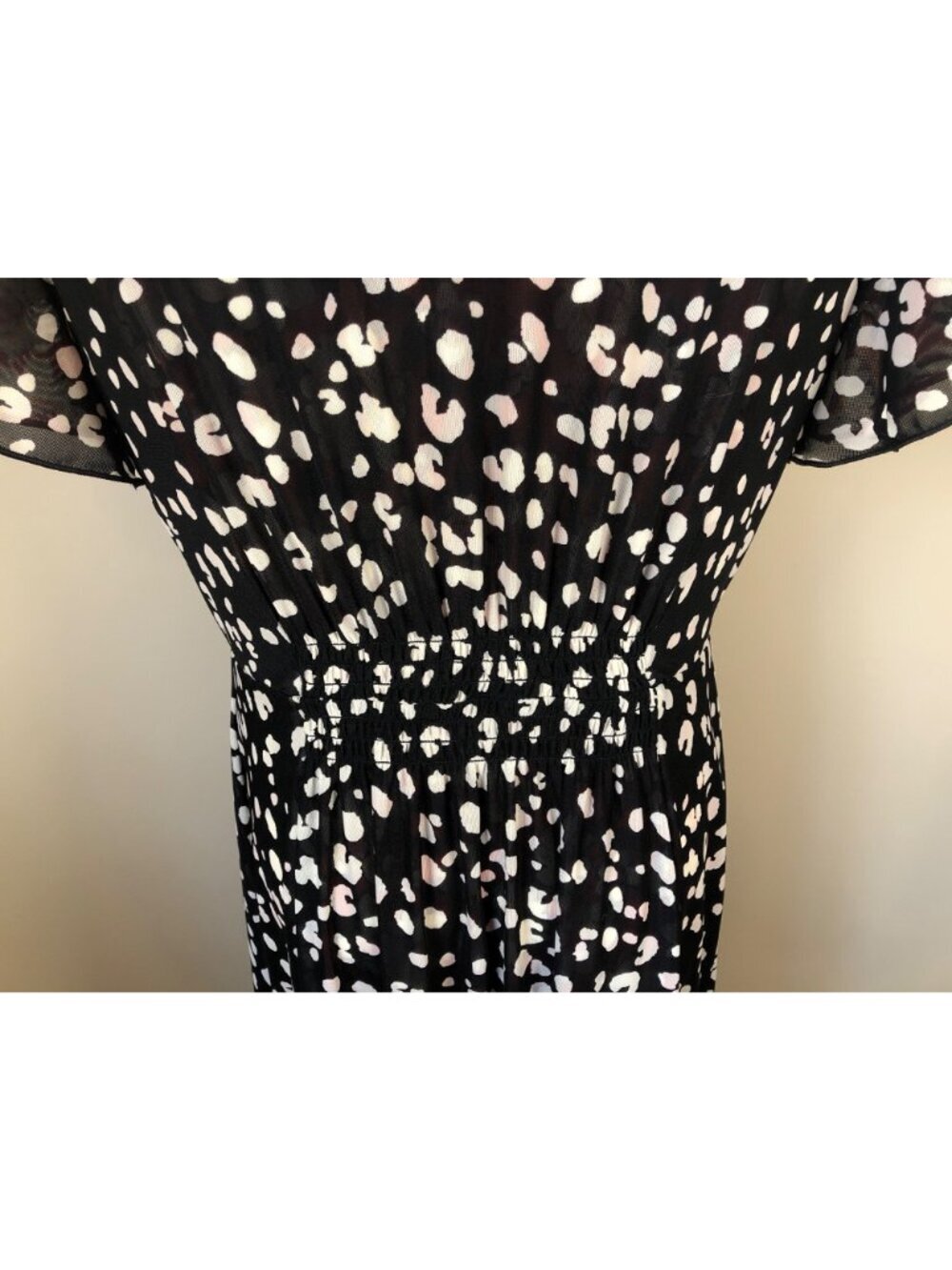 CAbi Gemini  Reversible V Neck Multi Skin Floral Dress Size S Artsy Bohemian - Picture 7 of 11